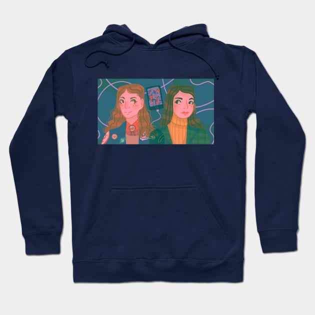 Booksmart Amy and Molly Hoodie by misnamedplants